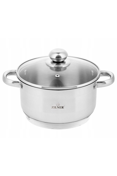 NO BRAND Oală de oțel de 20l, Zilner, pentru inducție și gaz, cu capac