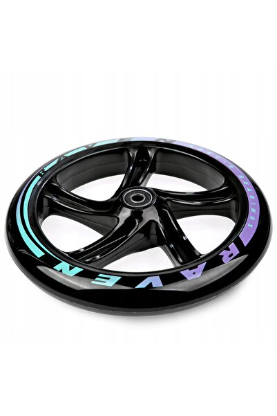 NO BRAND Roți de trotinetă Raven Celia Negru 200mm 2 bucăți Rulmenți Abec-9