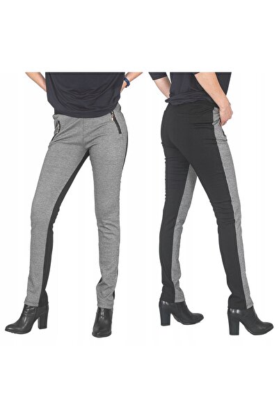 NO BRAND Pantaloni eleganți formali de damă, cu talie înaltă, tip țigară, ski...