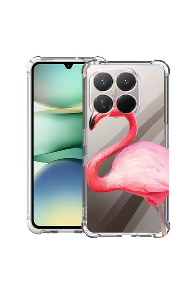 bestcase ® Husa Anti Shock Case For Motorola Edge 70 Fusion, Pink Flamingo, 3...