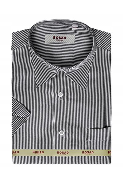 NO BRAND Cămașă elegantă business casual pentru bărbați, din bumbac, cu mânec...