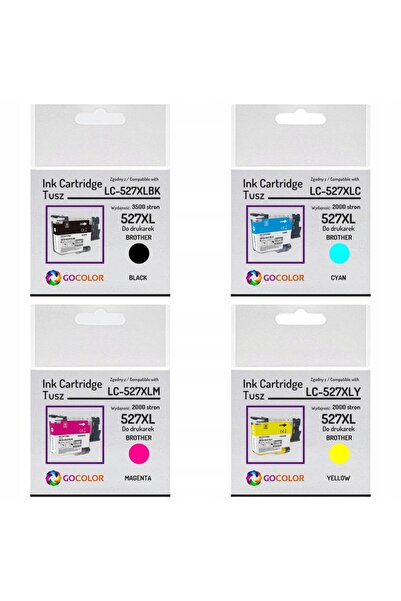 NO BRAND NOU 4x Cerneală LC527XL LC-527XL CMYK pentru BROTHER MFC-J4350DW MFC...