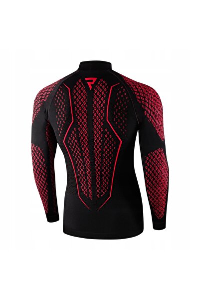 NO BRAND Tricou Rebelhorn Termoactiv Therm Ii Ls Negru Roșu Xl/2Xl