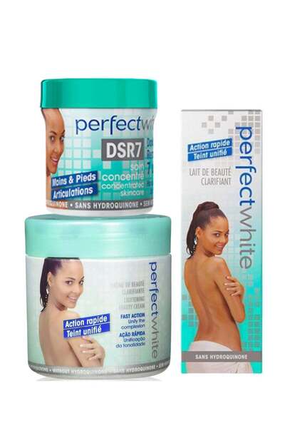 perfect white Lightening 3-Pieces Set - Cream, Tube Cream and Dark Spot Remover