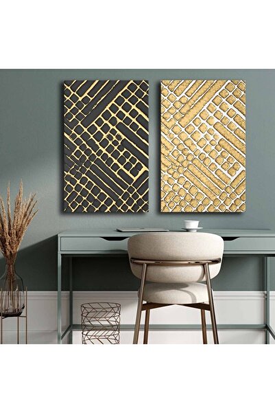 OEM Set Wallity de 2 tablouri decorative pe pânză 45x70 cm, 100% pânză, ramă ...