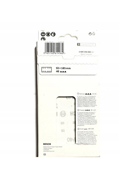 NO BRAND Hârtie abrazivă Bosch 93X185mm Gr. 40 1 buc.