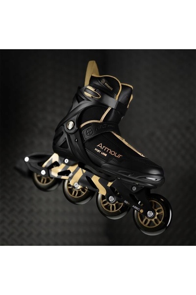 NO BRAND Patine inline Nils Extreme Armor Negru/Auriu Mărimea 42