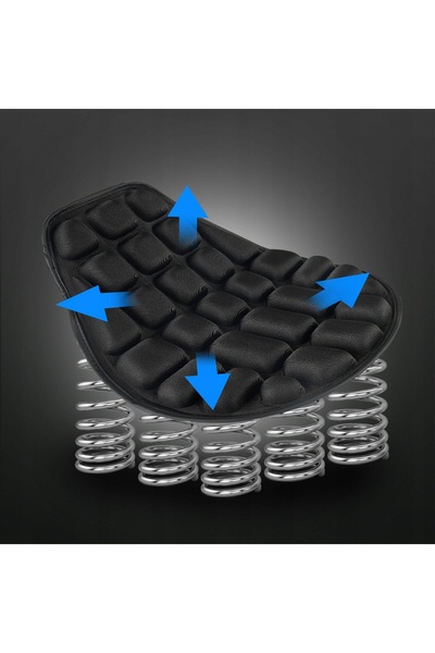 NO BRAND Pernă de șa pentru motocicletă cu gel, confortabilă, 36*34*14.6cm
