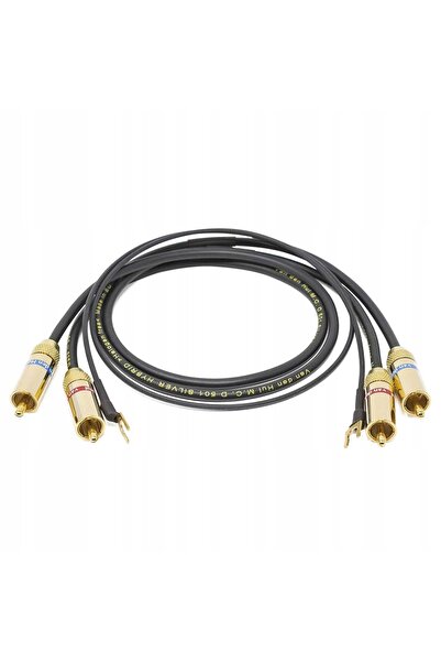 NO BRAND Cablu Phono 2 RCA - 2xRCA Van Den Hul D-501 Silver Hybrid 1m