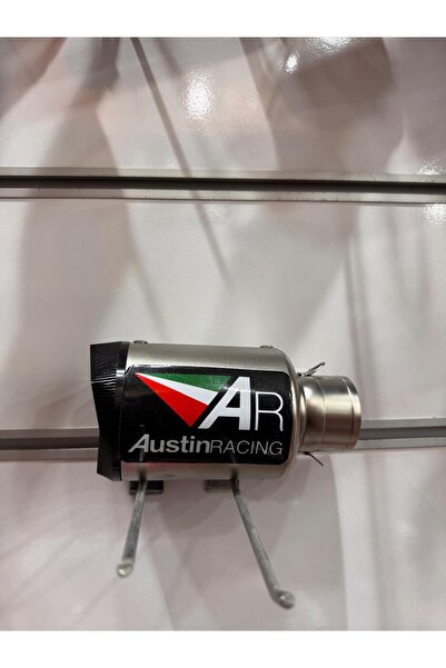 Motosiklet Austin Racing Universal Egzoz - Gümüş