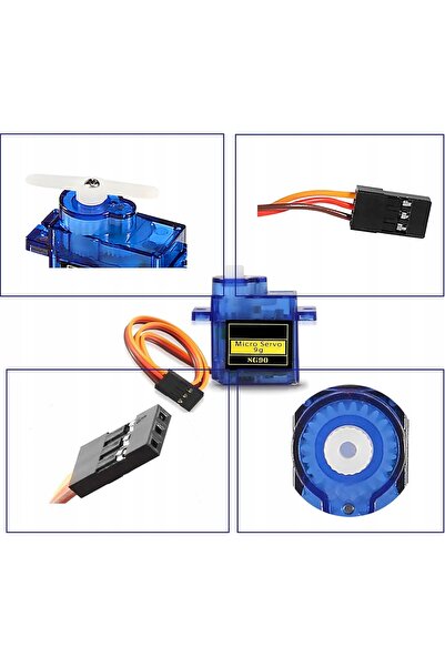 NO BRAND Servomotor Micro 9g pentru elicoptere, avioane și bărci RC, set de 2...