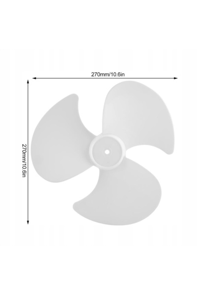 NO BRAND Wiatrak Home Paletă de ventilator din plastic transparentă cu trei pale