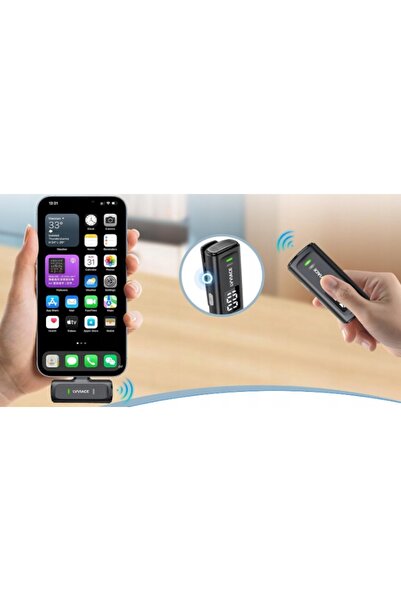 NO BRAND Lvviace K36 Microfon Lavalieră Wireless USB-C cu Carcasă de Încărcare