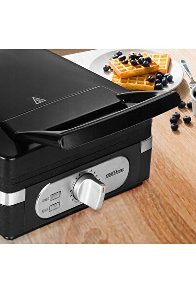 NO BRAND Kraft&Dele 2000W Negru Aparat de făcut vafe duble cu control al temp...