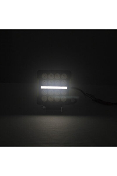 NO BRAND Proiector de lucru LED x16 + bară LED cu 9 LED-uri, 2 funcții, 12V 2...