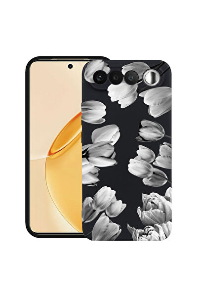 bestcase ®   Θήκη TPU Υπέρλεπτη Husa για Realme 16, Φλοράλ - Μαύρη Τουλίπα, 3...