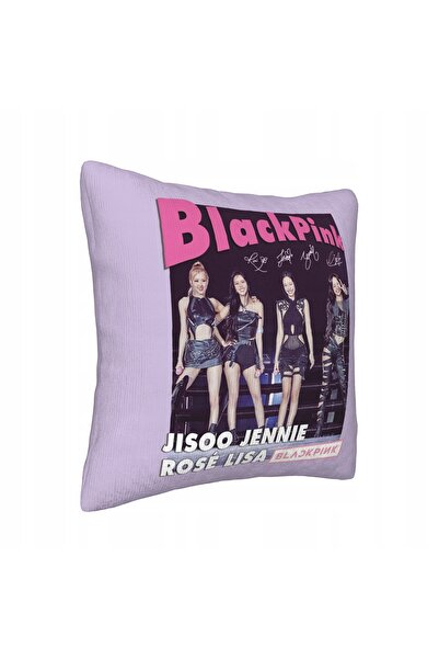 NO BRAND Pernă cu fermoar, imprimată pe ambele părți, K-pop Blackpink, cadou ...