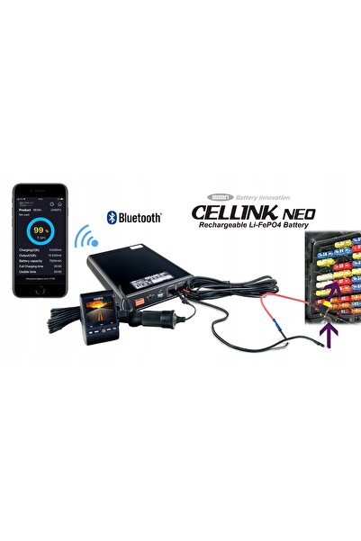 NO BRAND Cellink neo8+ s powerbank 7500mah pentru camere auto în modul de par...