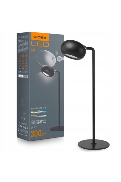 NO BRAND Lampă de veghe Videx Negru