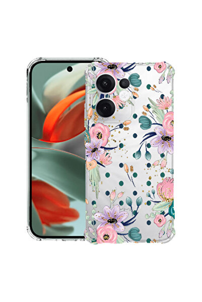bestcase ®   Противоударен калъф Husa за OPPO Reno15F / FS, Колекция Цветя, 3...
