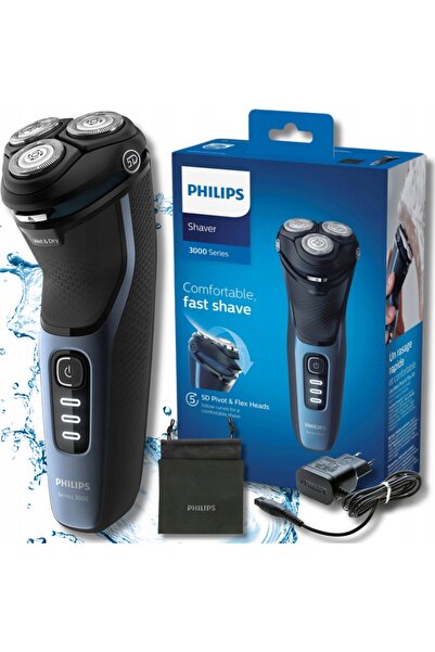 Philips Aparat de ras electric S3000 pentru ras umed și uscat, capete 5D