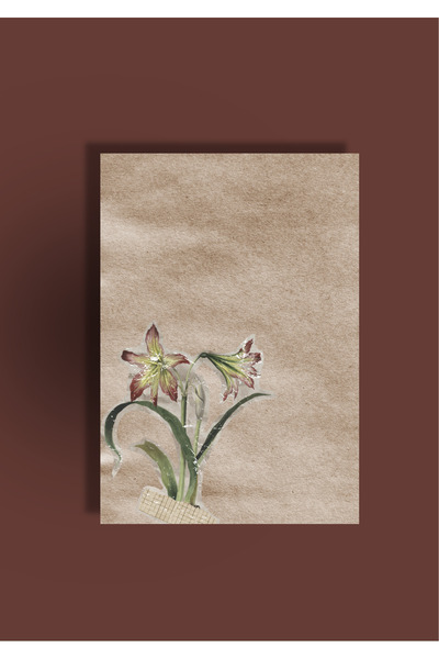 Gyuli Notebook Çiçek Serisi 1 - Kelebek Zambağı A5 Çizgili Defter