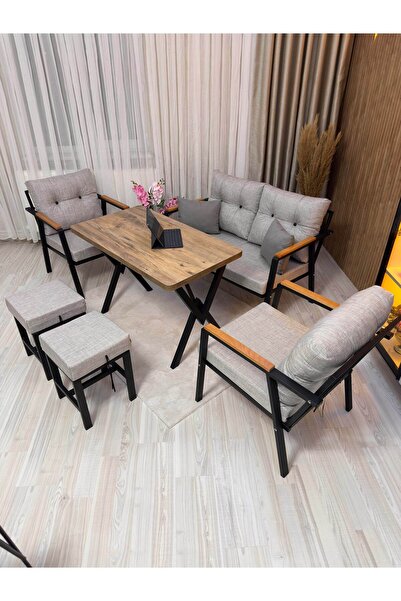 HouseART MİLA ,Model, Balkon, Bahçe, Cafe, Metal Koltuk Takımı, Bahçe Takımı ...
