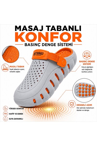Look Life Comfort Unisex Basınç Denge Sistemli Masaj Tabanlı Ortopedik Günlük...