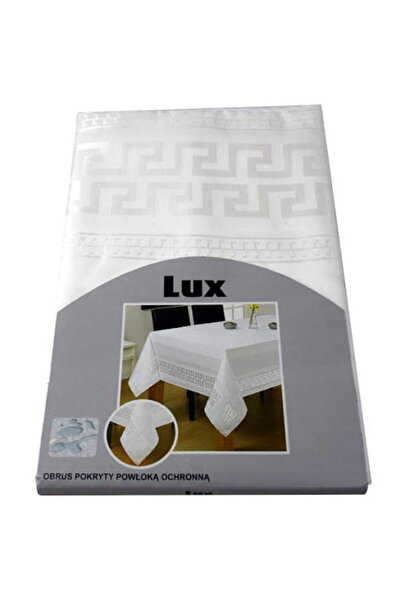 NO BRAND Față de masă anti-pete teflon grek 140x200 albă