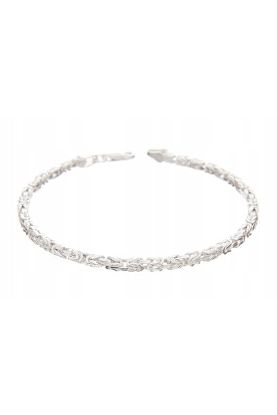 NO BRAND Brățară de argint tip byzantin rege 20cm 2.8mm