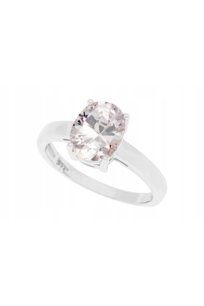 NO BRAND Inel din argint placat cu rodiu cu zirconiu cubic, mărimea 22! !