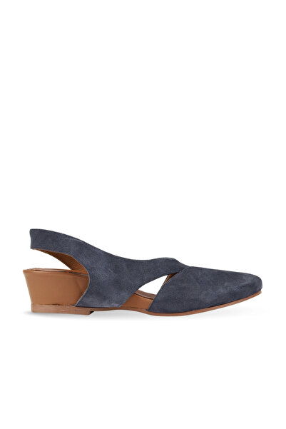 BUENO Blue Suede Women's Heeled Sandals