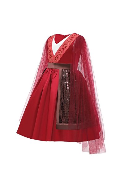 NO BRAND Rochie Costum de Carnaval Prințesa Războinică Mulan 134 140