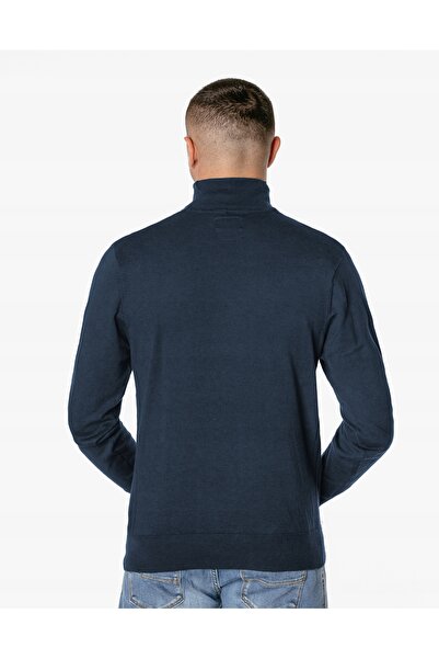 NO BRAND Pulover elegant slim pentru bărbați, guler înalt, clasic, uni, 12 cu...