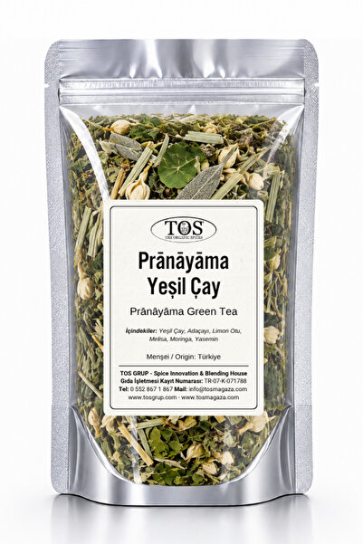 TOS The Organic Spices شاي برانايااما الأخضر 250 جرام (1.) شاي أخضر عالي الجو...