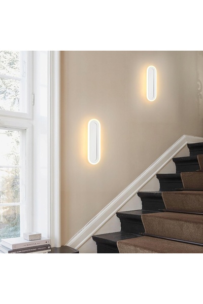 NO BRAND Aplică LED de perete reglabilă de 40cm pentru dormitor, living, hol,...