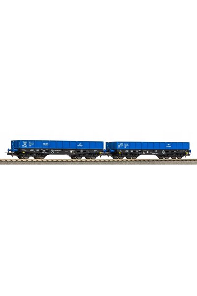 NO BRAND Piko 28313 H0 Set de 2 vagoane de marfă cu platformă joasă 401Zb, Pk...