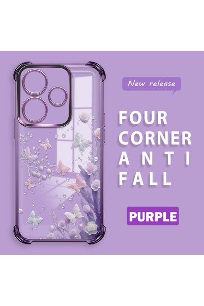 ucuc Xiaomi Redmi 13 4g Compatible Transparent Back Four-Corner Reinforced Im...