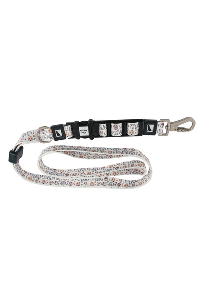 GOBYPET Köpekler İçin Dayanıklı Ve Güvenli, Desenli Eller Serbest Gezdirme Tasması ( 25mm )