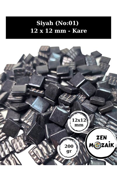 Zen Mozaik Sanatsal Mozaik Çalışmalarınız Için 12X12 Mm - Kare Cam Mozaik Taşı