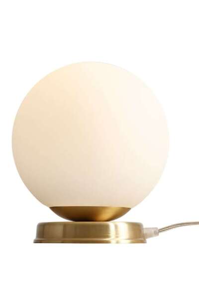 Aldex Lampă de masă din alamă, Aldex, Ball M, metal, E27, 20x20x23cm