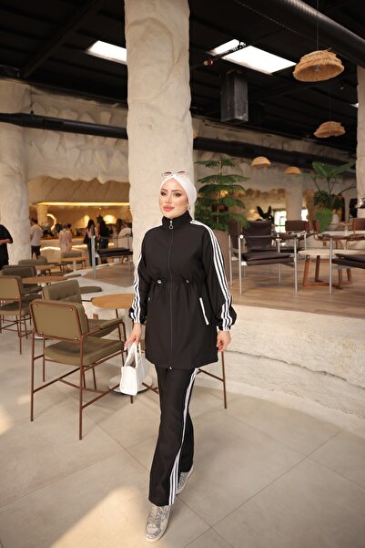 MİMİ Luxury Wear Γυναικείο Αθλητικό Σετ Ισλαμικής Ένδυσης με Δαντέλα στη Μέση...