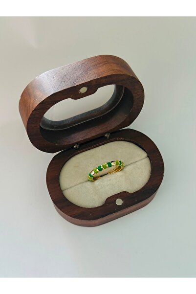 BYYEŞO Green Adjustable Steel Ring
