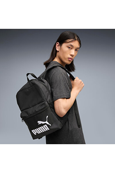 Puma Unisex Sırt Çantası Siyah Günlük Okul Spor Seyahat Laptop Bölmeli Hafif Dayanıklı Çanta 18 LT