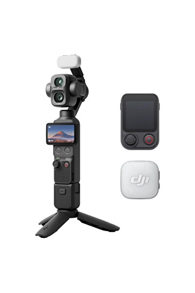 DJI Osmo Pocket 4P Vlog Combo Handheld 3-Axis Gimbal Camera with Dual CMOS Se...