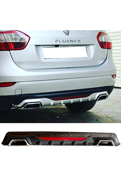 HasAkman Renault Fluence Siyah Difüzör Difizör Kare Egzoz Görünüm Reflektörlü