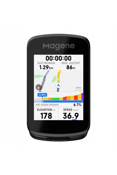 NO BRAND MAGENE C606 PRO GPS Computer de bicicletă cu navigație 2.8" ANT+ Cli...