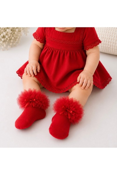 Miniminiksdesing Tulle Pack Socks for Baby Girls - Children's Socks 0-24 Months