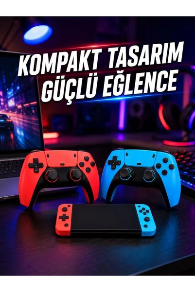 northcity n Kablosuz Retro Oyun Konsolu HDMI TV Bağlantılı Çift Gamepad Seti