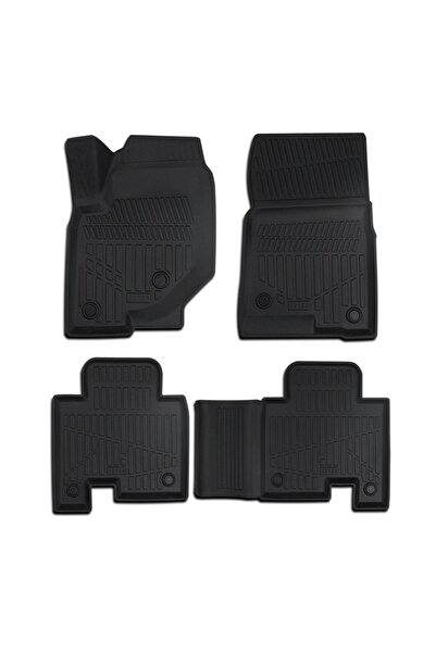 DELUXETUNING Set covorase auto cauciuc Ssangyong Musso 2018-2025, forma tavit...